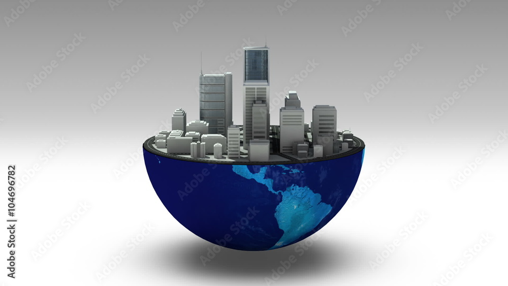 Earth changes numerous real estate building, real estate business sign(included alpha) Earth changes numerous real estate building, real estate business sign(included alpha)