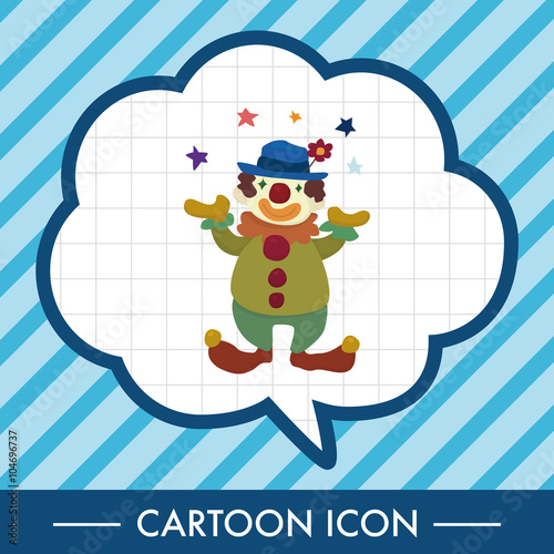 clowns theme elements vector,eps