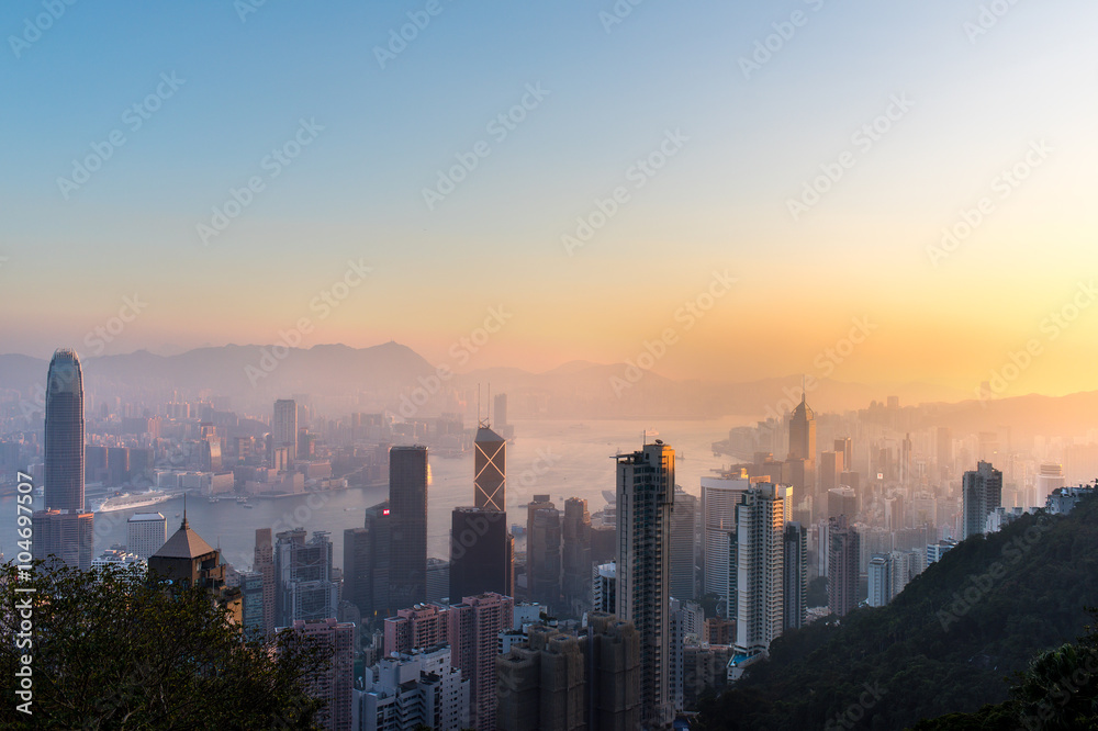 Hong Kong at Dawn