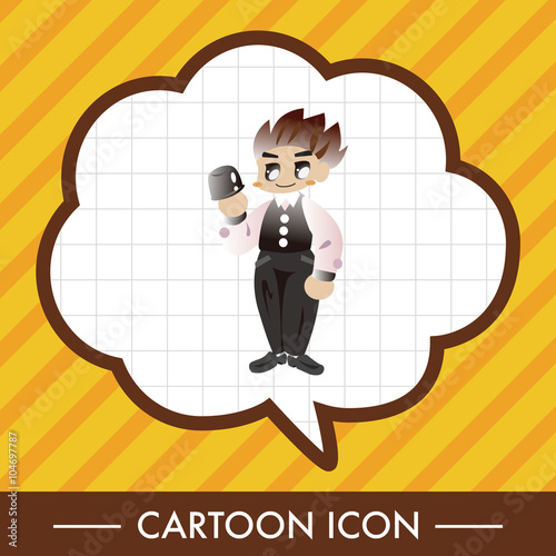 casino game dealer theme elements