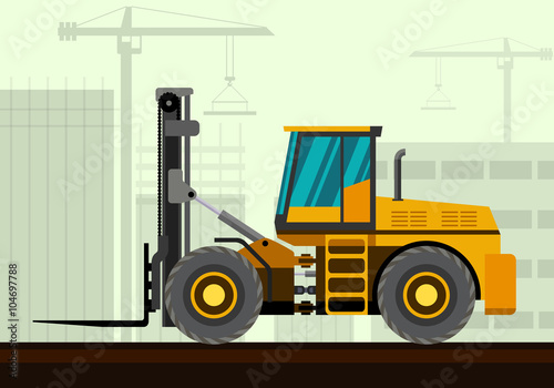 Forklift loader industrial crane