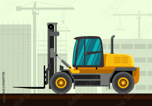 Heavy forklift industrial crane