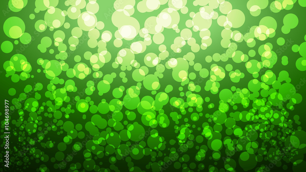 Glowing green summer background