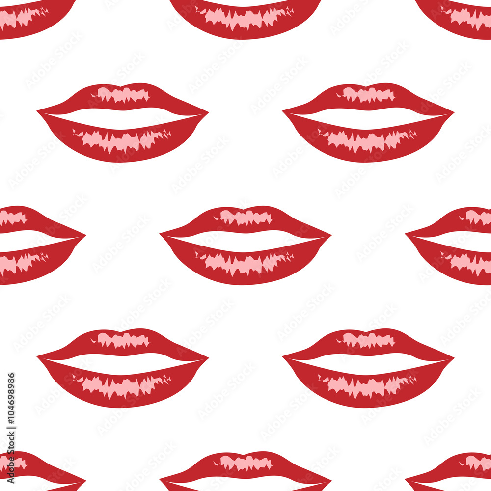 Red lips with highlights Red lips with highlights