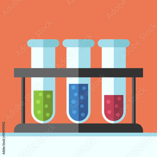 Multicolor test tubes rack