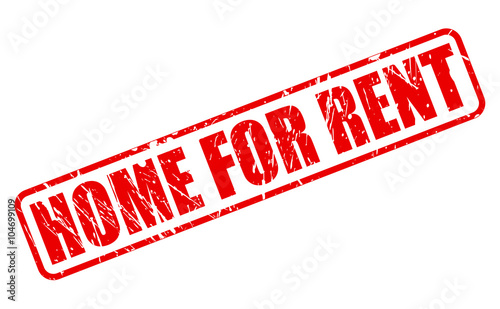 HOME FOR RENT RED STAMP TEXT