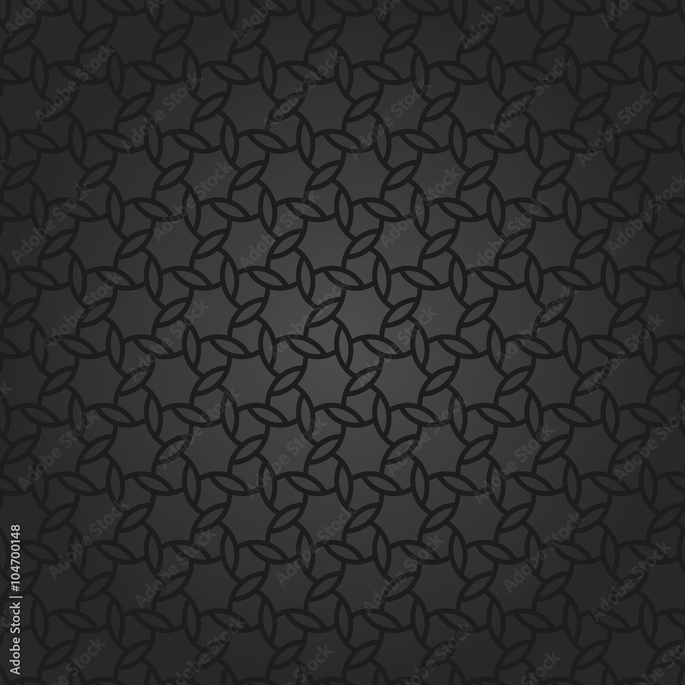 Geometric dark ornament with black grill. Seamless pattern for wallpapers and backgrounds Geometric dark ornament with black grill. Seamless pattern for wallpapers and backgrounds