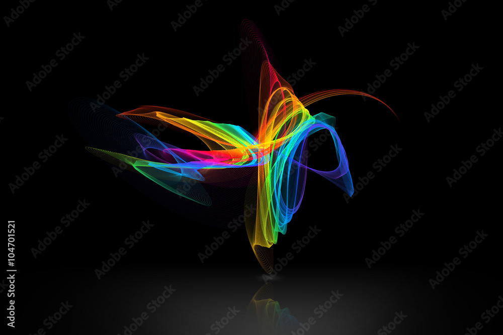Fototapeta premium colorful abstract wave