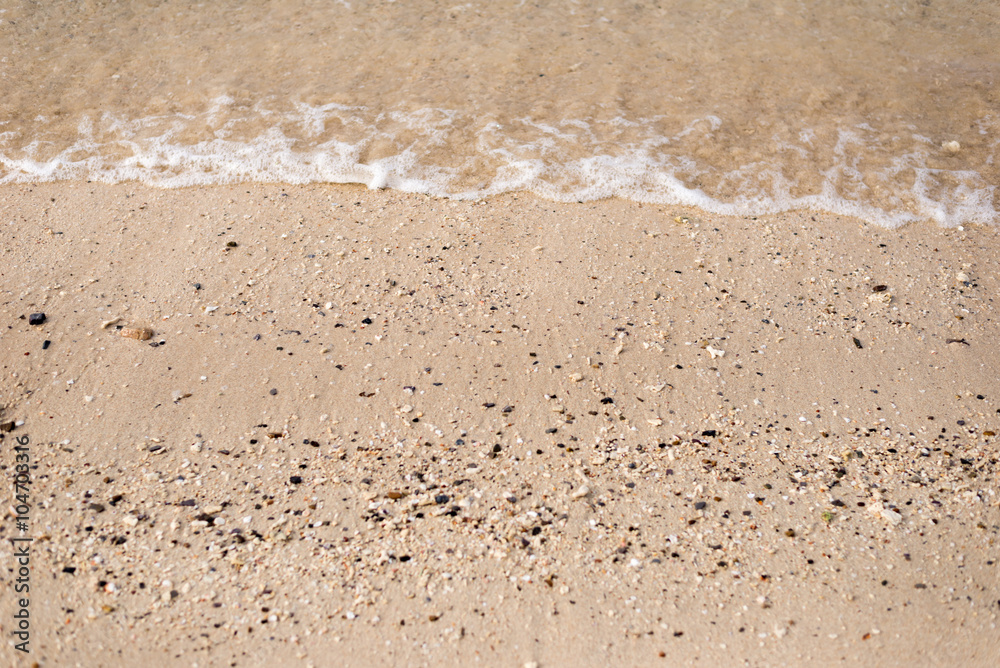 sand beach with wave sand beach with wave