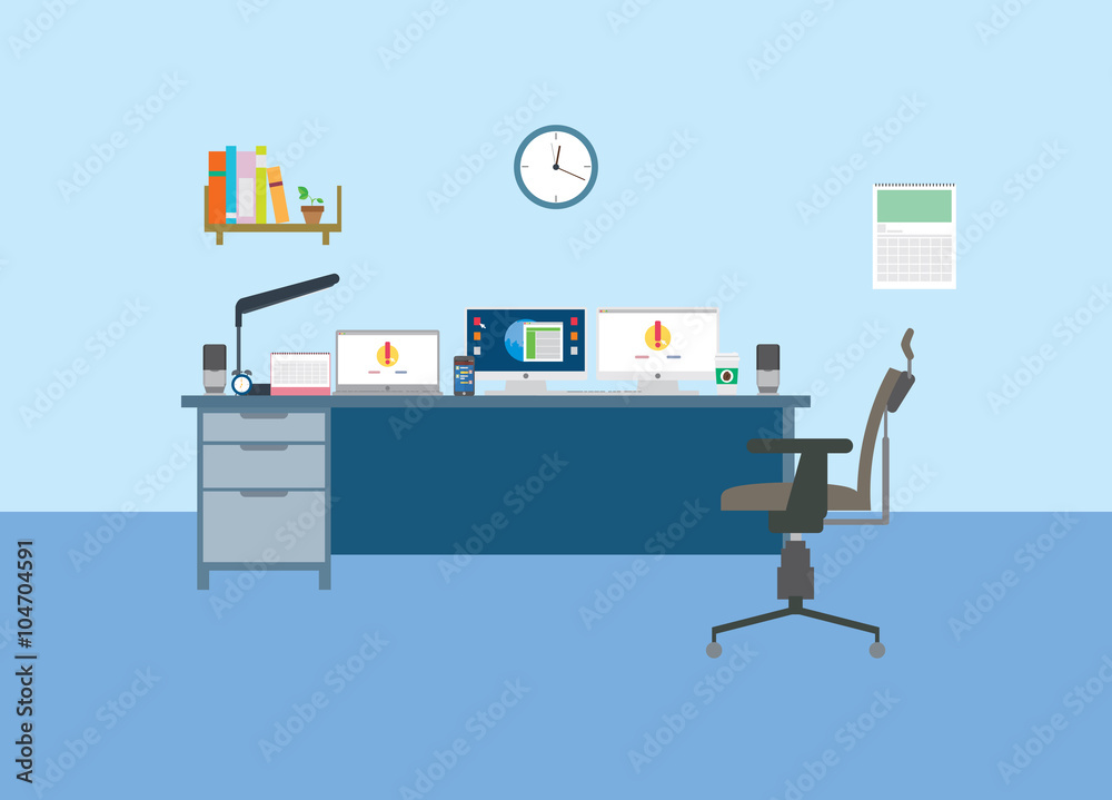 Obraz premium 플랫 일러스트