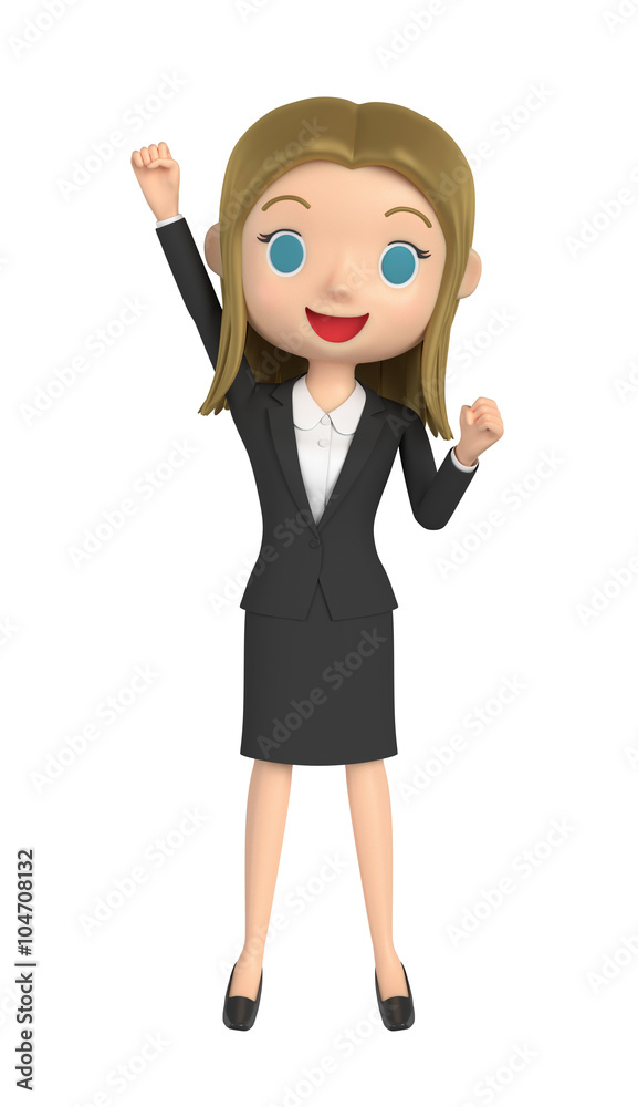 Portrait of small and pretty businesswoman Portrait of small and pretty businesswoman