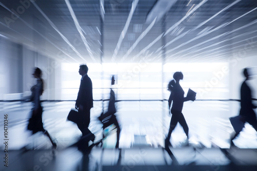 silhouettes of businesspeople