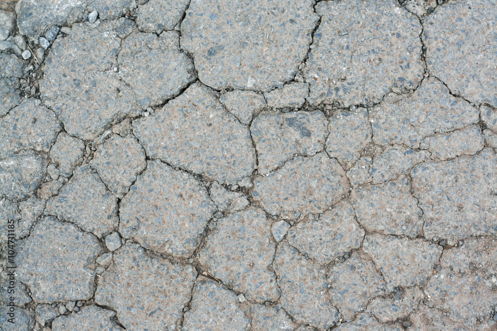 Crack texture of rough asphalt road Crack texture of rough asphalt road