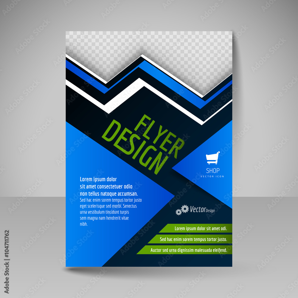 Fototapeta premium Editable A4 poster for design, presentation, magazine cover. Bus