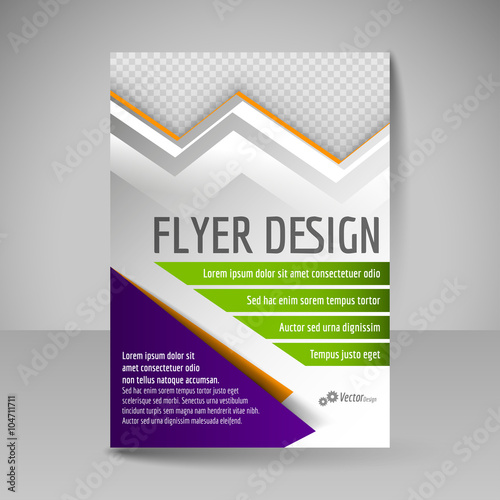 Flyer, magazine cover, brochure, template design for business ed