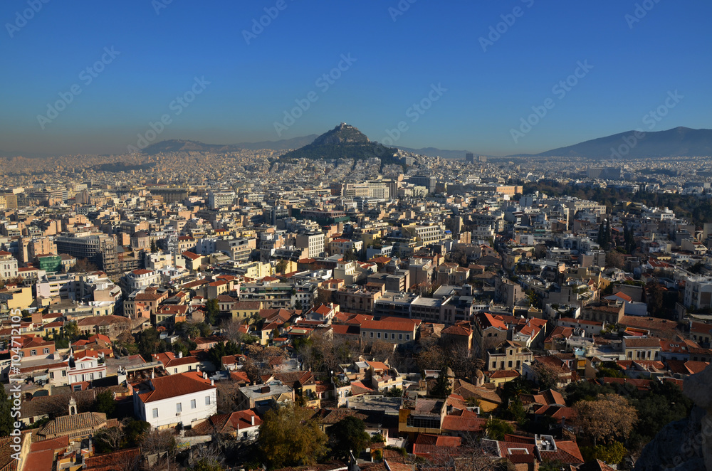 Atene vista dall'Acropoli