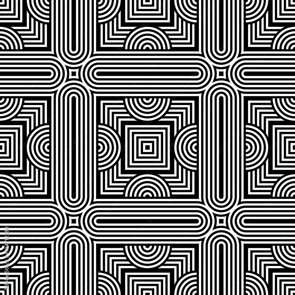Design seamless monochrome geometric pattern Design seamless monochrome geometric pattern