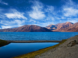 Pangong Lake in Ladakh, Jammu and Kashmir State, India