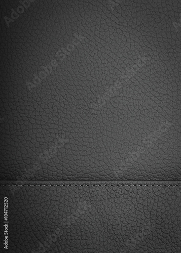 Black natural leather background