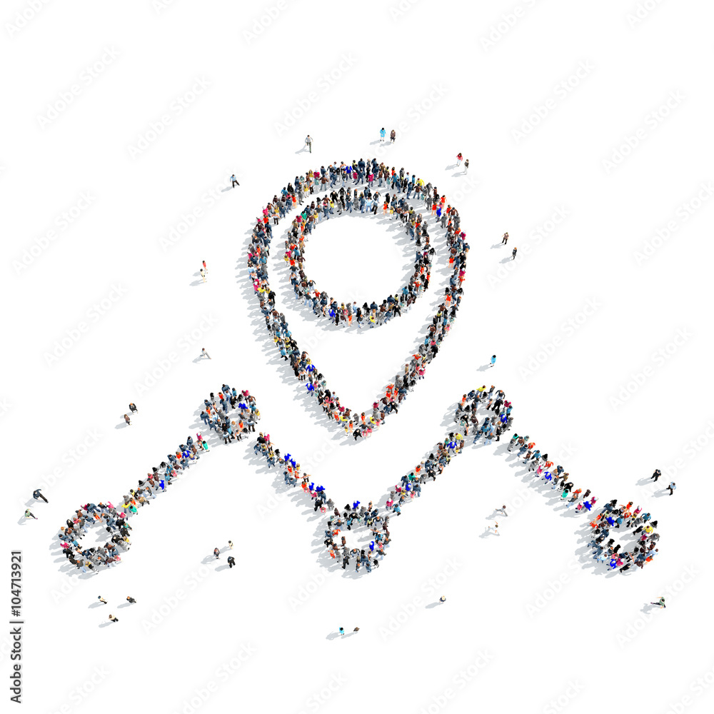 people shape map pointer icon people shape map pointer icon