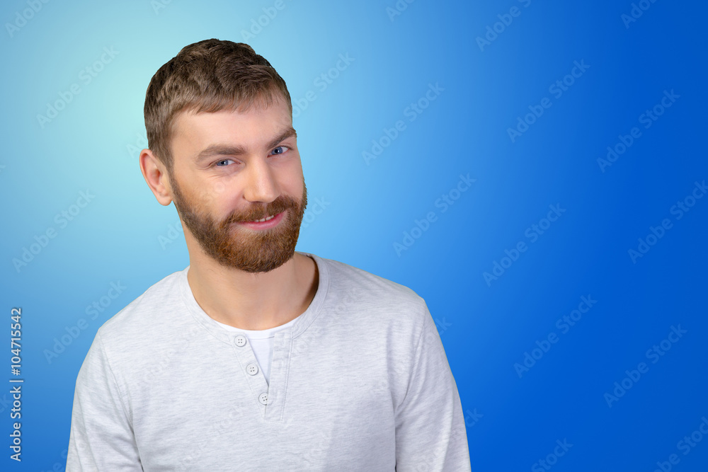 Portrait of happy smiling man Portrait of happy smiling man