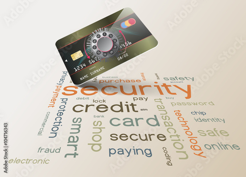 Credit card data security concept