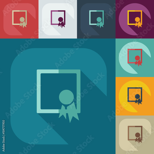 Icons in a flat style of business