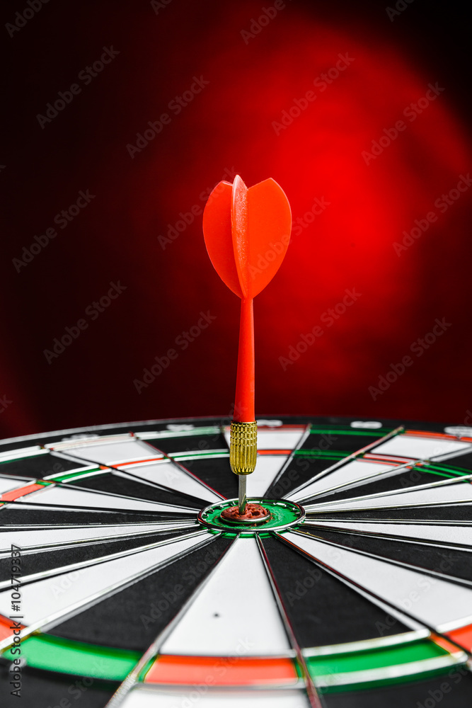 Fototapeta premium Darts arrows in the target center
