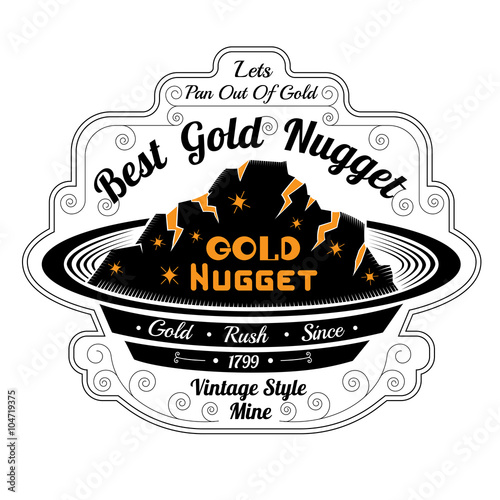 pan for washing with gold. Lettering best gold nugget