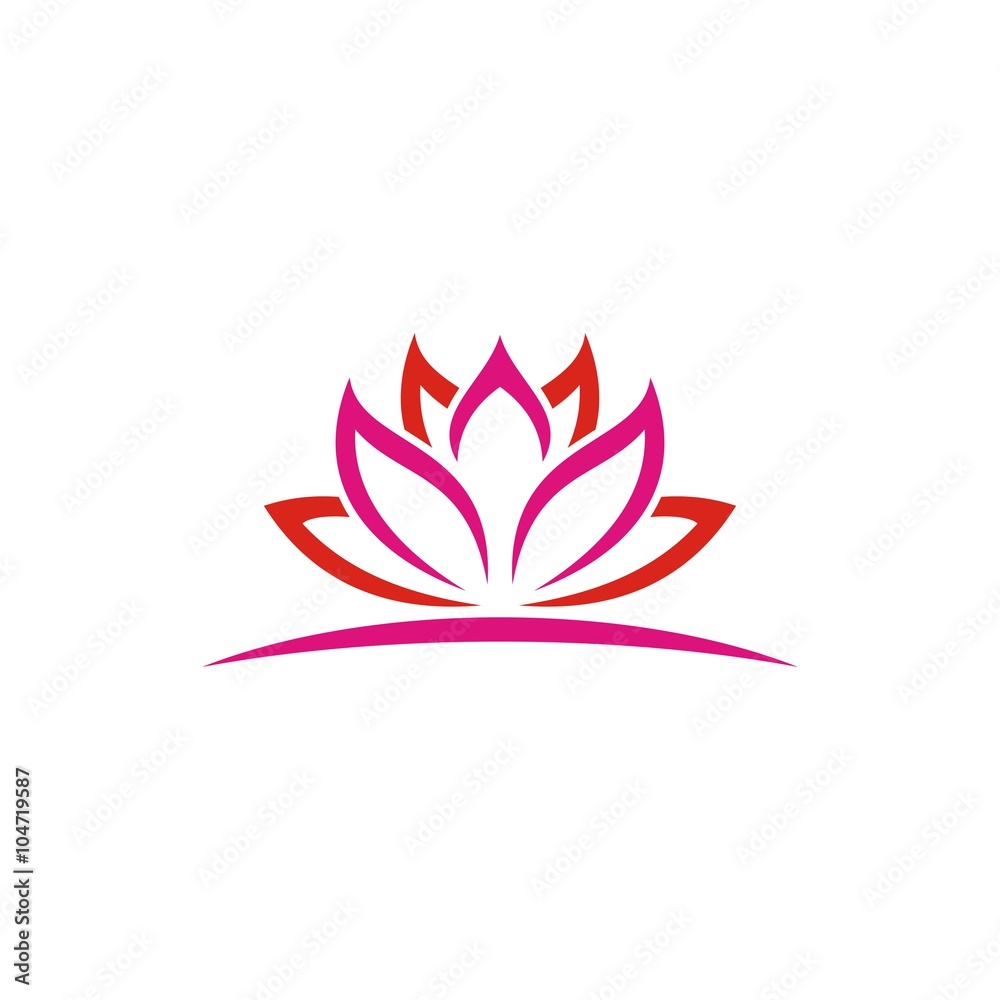 Fototapeta premium fresh flower logo