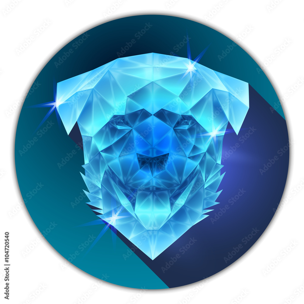 Vector low poly rottweiler Vector low poly rottweiler