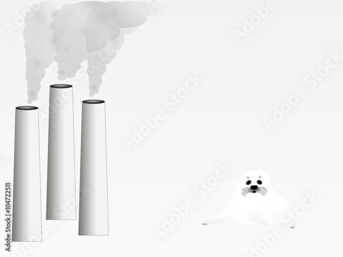 Belek and pipes / Belek lies next to the pipes that smoke