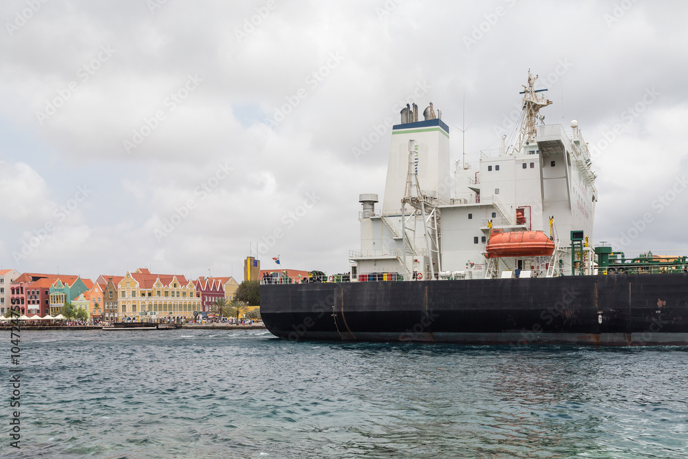 Tanker Leaving Curacao