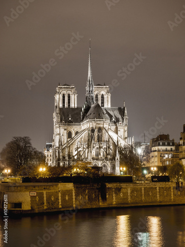 Notre-Dame bei Nacht
