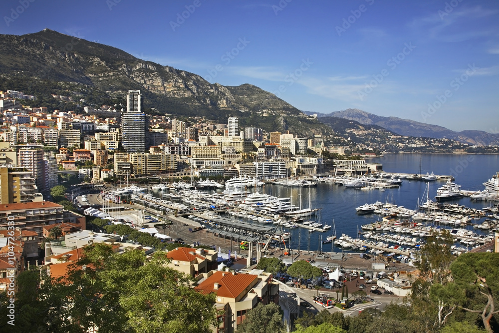 Obraz premium View of La Condamine district. Principality of Monaco