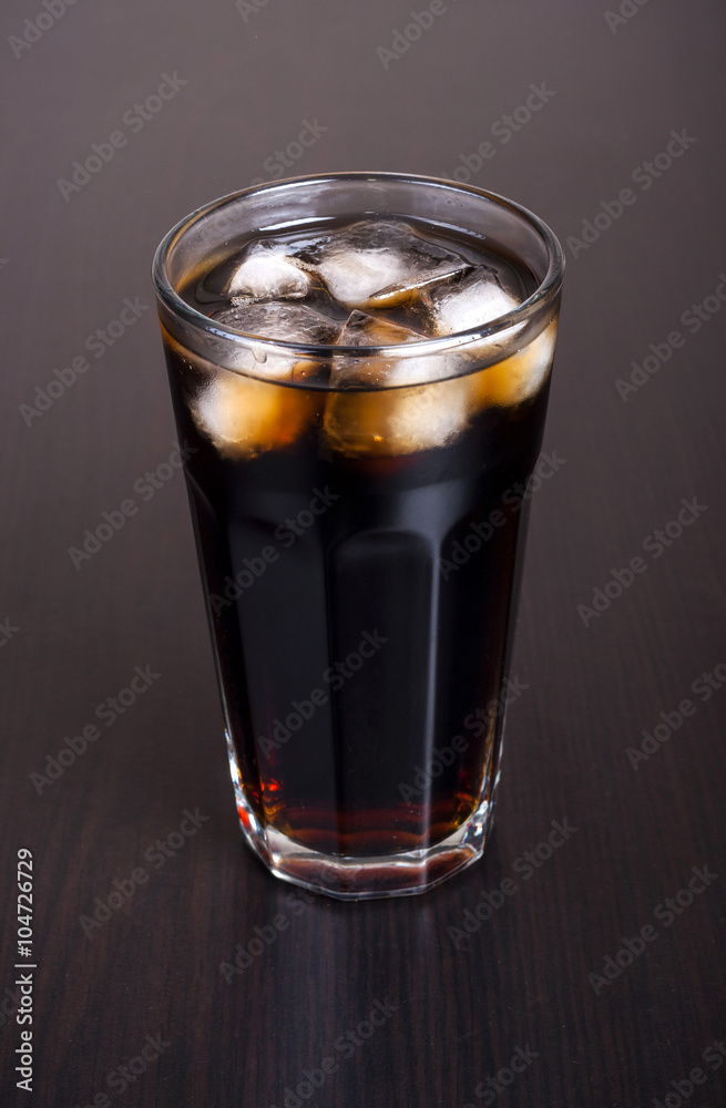 Glasses of cola drink Glasses of cola drink