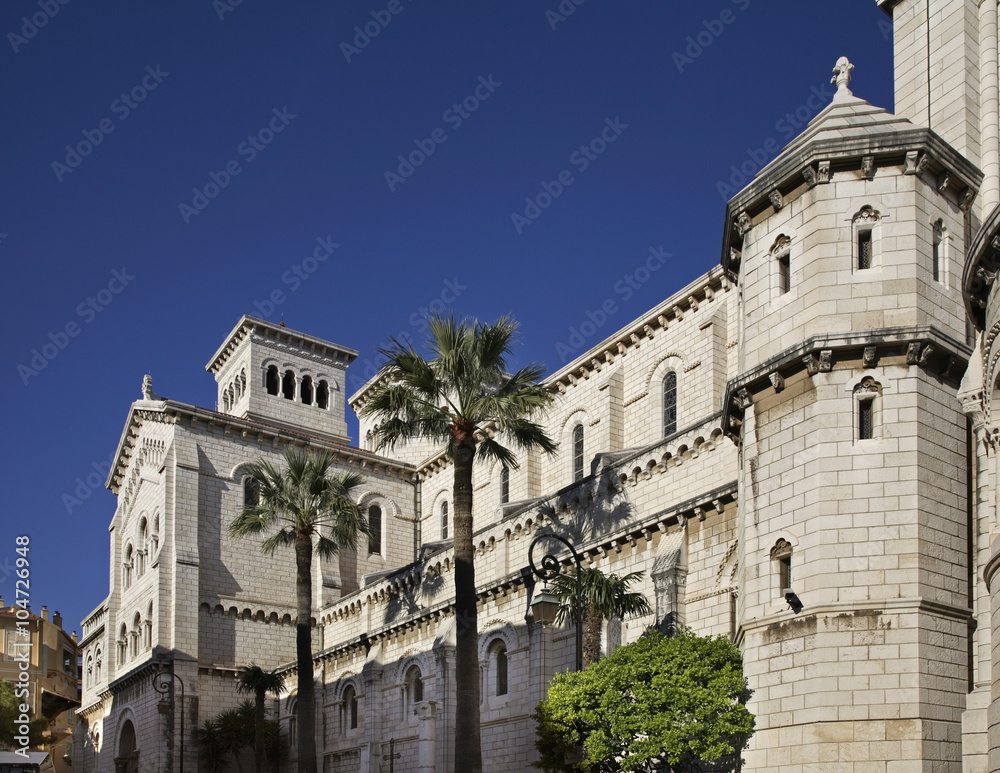 Saint Nicholas Cathedral in Monaco-Ville. Principality of Monaco