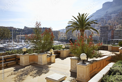 View of La Condamine district. Principality of Monaco