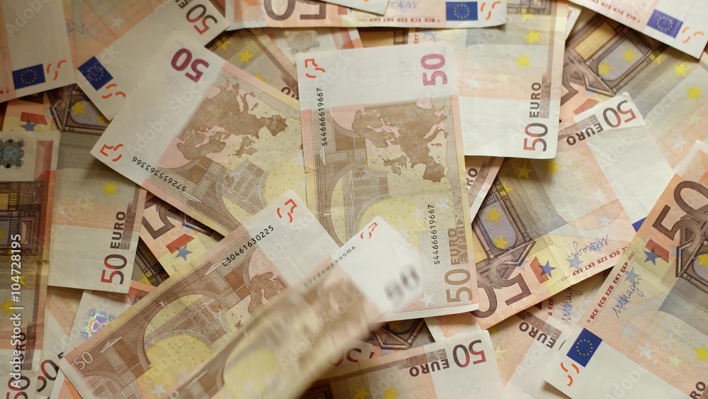 4k Euro Money. Euro Banknotes Falling Down 4k Euro Money. Euro Banknotes Falling Down