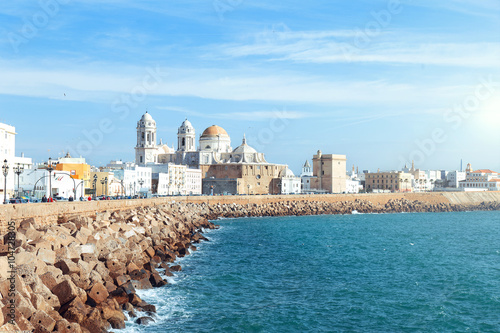 Cathedral View in Cadiz Spain photo