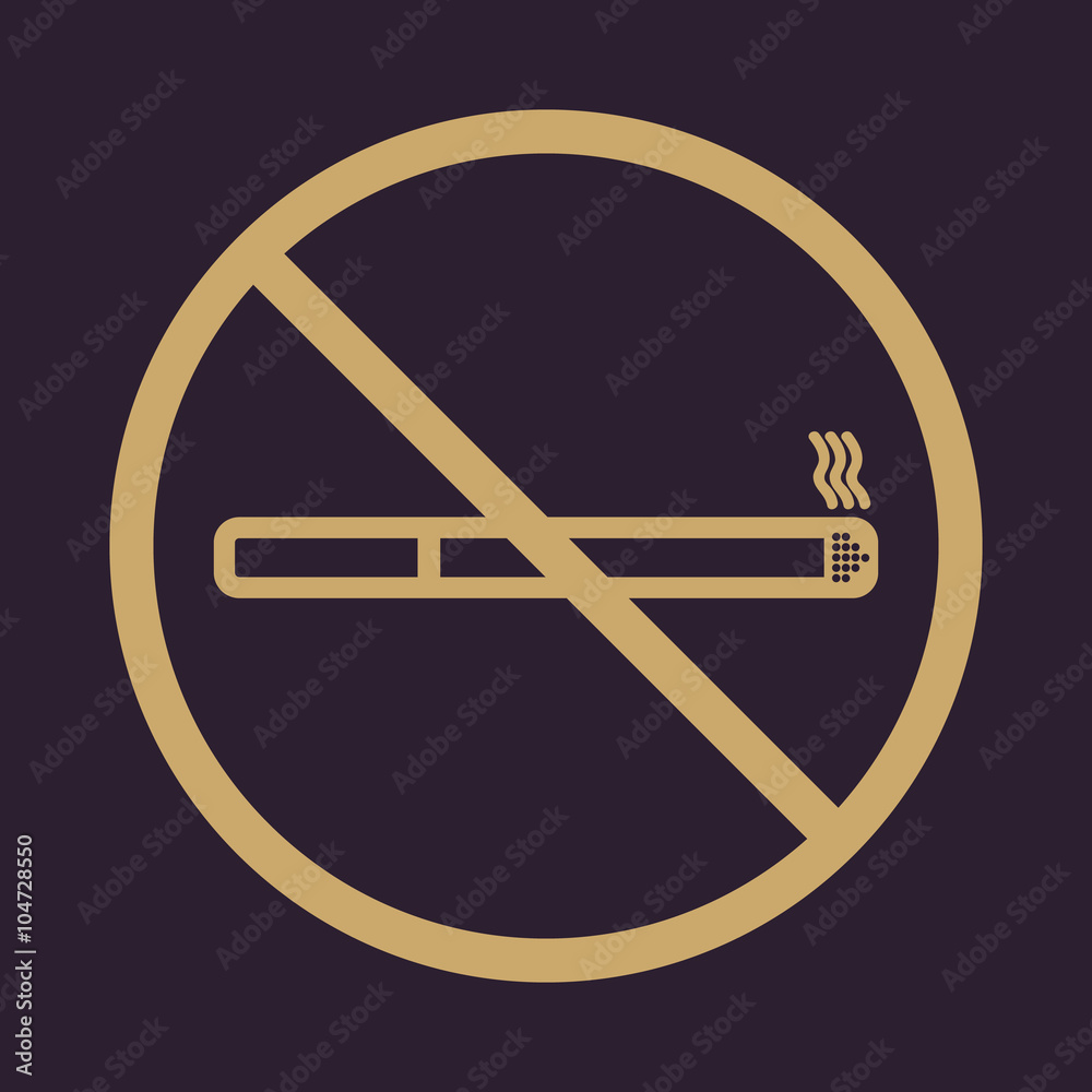 No smoke icon. Stop smoking symbol. Vector. No smoke icon. Stop smoking symbol. Vector.