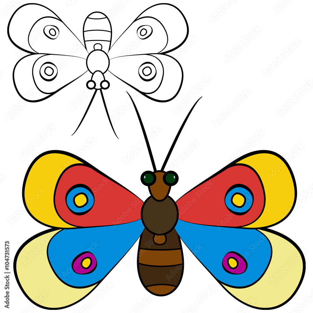 Obraz premium Abstract butterfly vector