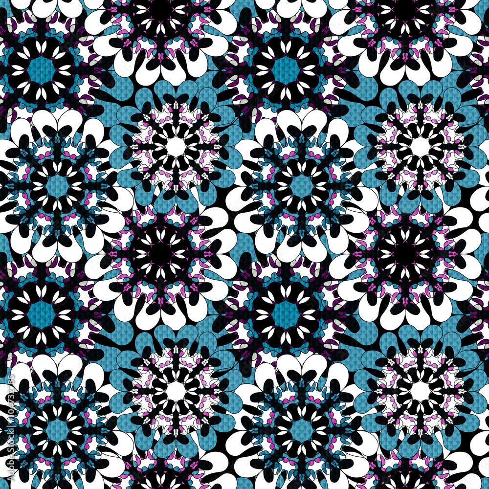Oriental colorful ornament seamless pattern Vector illustration