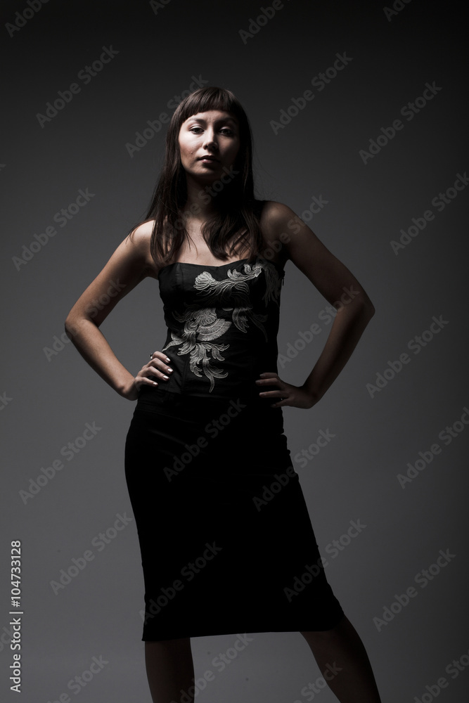 Attractive woman in sexy corset Attractive woman in sexy corset