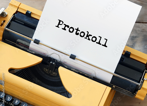 Obraz na płótnie Protokoll schreiben