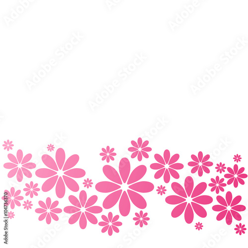 Fototapeta Naklejka Na Ścianę i Meble -  Blumenmuster - Hintergrund (rosa Blüten)