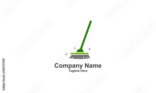 Tools Cleaning Broom Logo