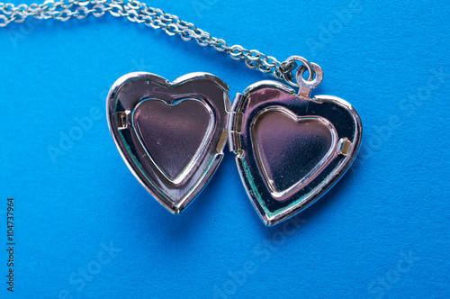 blue heart pendant jewelry photo