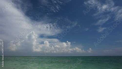 Wallpaper Mural Tropical sea and blue sky with clouds Torontodigital.ca