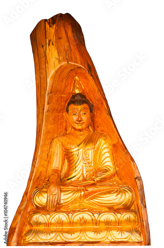 isolate buddha statue